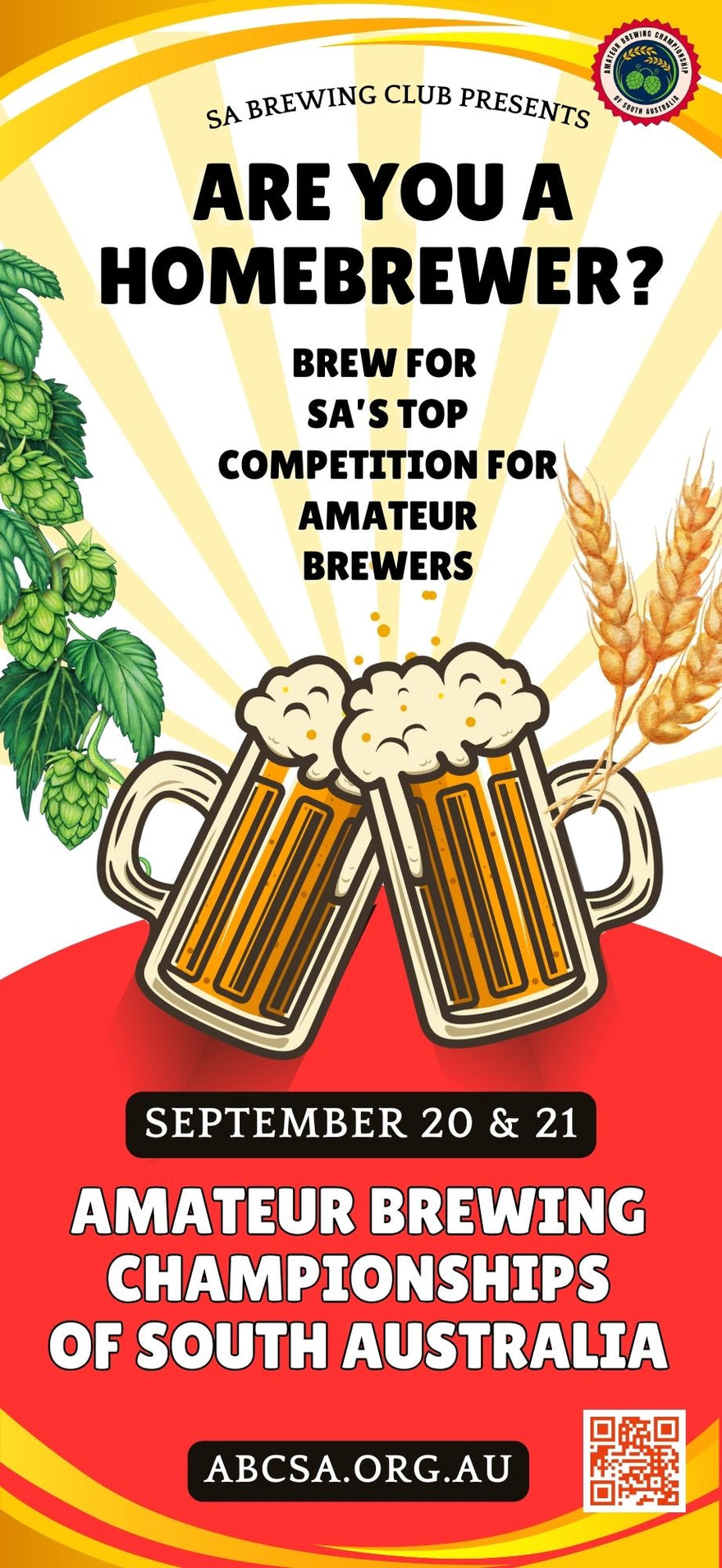 Amateur Brewing Championship of South Australia | 20-21 Sep 2025