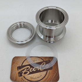 Bulkhead | 2 Inch Tri-Clover | Stainless Steel - 0