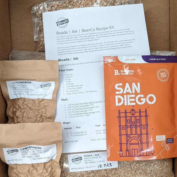 Roada | Session Ale | BeerCo All Grain Brewers Recipe Kit