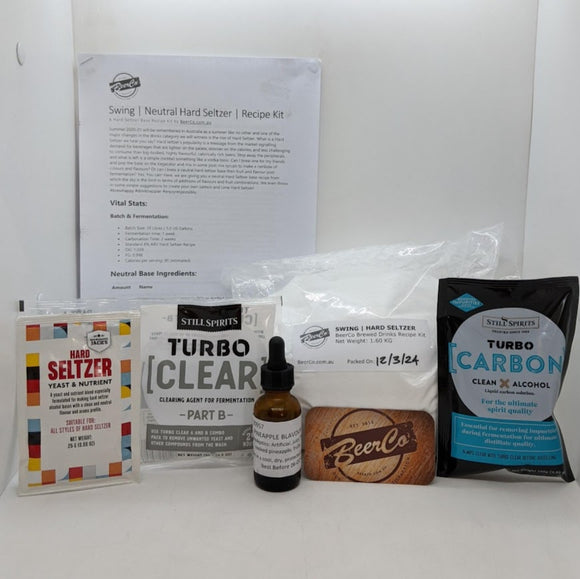 Swing | Hard Seltzer | BeerCo Hard Seltzer Recipe Kit