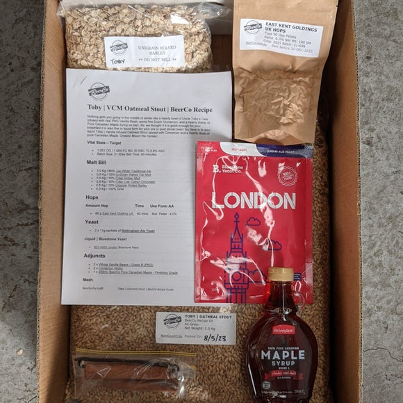 Toby | Vanilla Cinnamon Maple Oatmeal Stout | All Grain Brewers Kit