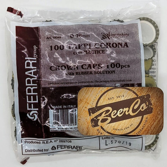 Ferrari Crown Caps - 100pcs - 26mm