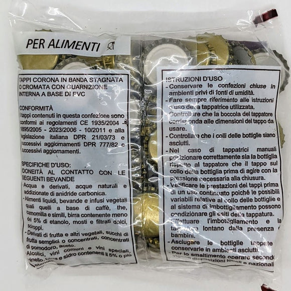 Ferrari Crown Caps - 100pcs - 26mm