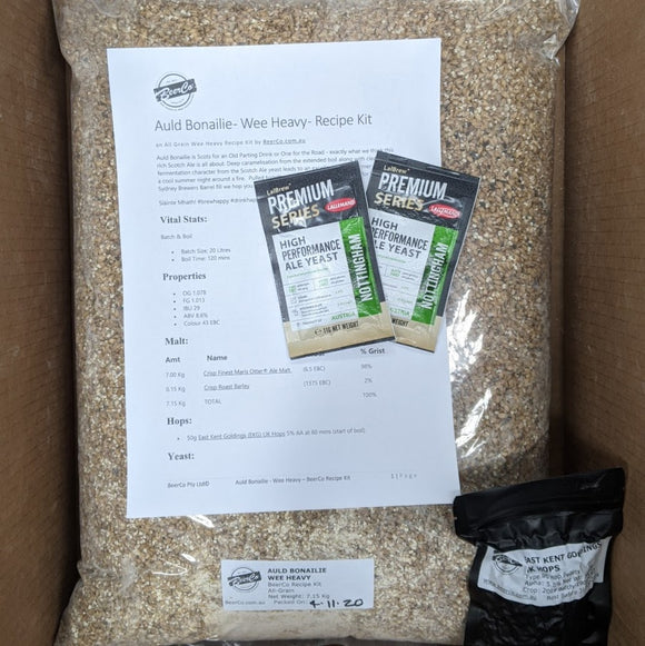 Auld Bonailie | Wee Heavy | BeerCo All Grain Brewers Recipe Kit
