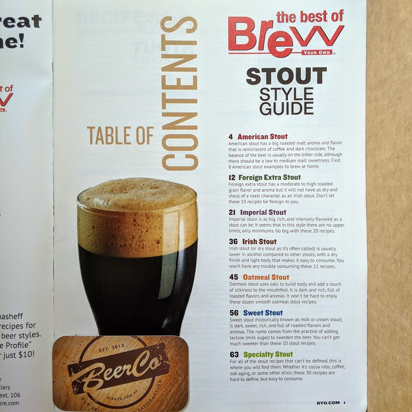 Brew Your Own - BYO Magazine - Stout Style Guide - 0