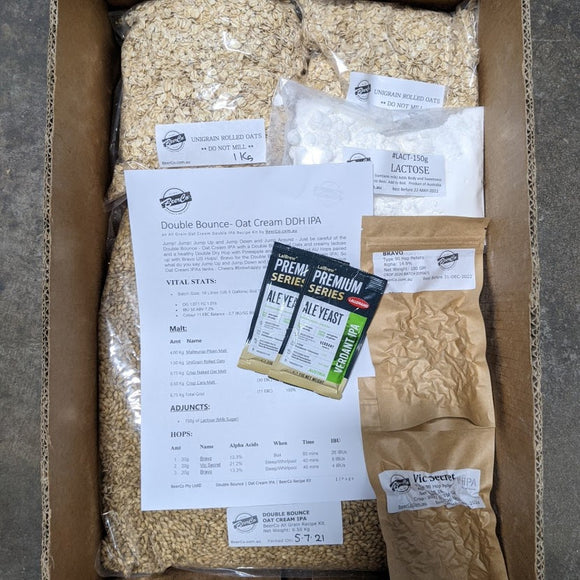 Double Bounce | Oat Cream DDH IPA | BeerCo All Grain Brewers Kit