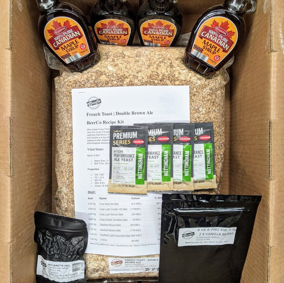 French Toast | Double Brown Ale | BeerCo All Grain Brewers Recipe Kit