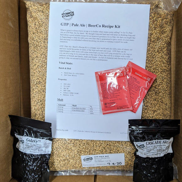 GTP | Pale Ale | BeerCo All Grain Brewers Recipe Kit
