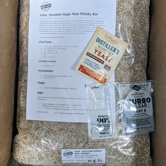 Glen | Scottish Single Malt Whisky | Distillers Kit