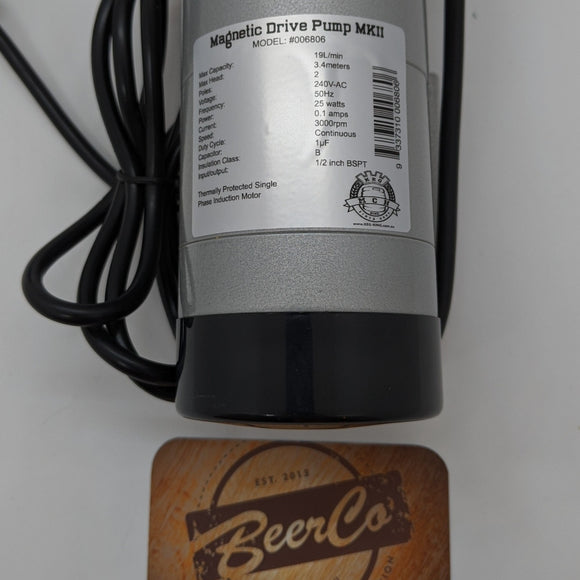 MKII High Temperature Magnetic Drive Pump 25w with 1/2" BSP