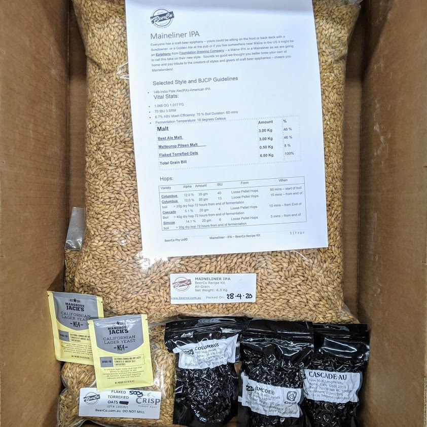 Maineliner | IPA | BeerCo All Grain Brewers Recipe Kit - 0