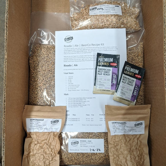 Roada | Session Ale | BeerCo All Grain Brewers Recipe Kit