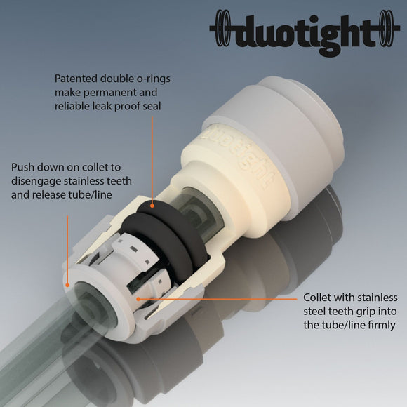 Duotight | 8 mm (5/16") Female Push In Joiner