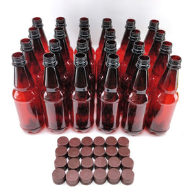 500mL PET Amber Bottles | 24 x 500mL Carton - 0