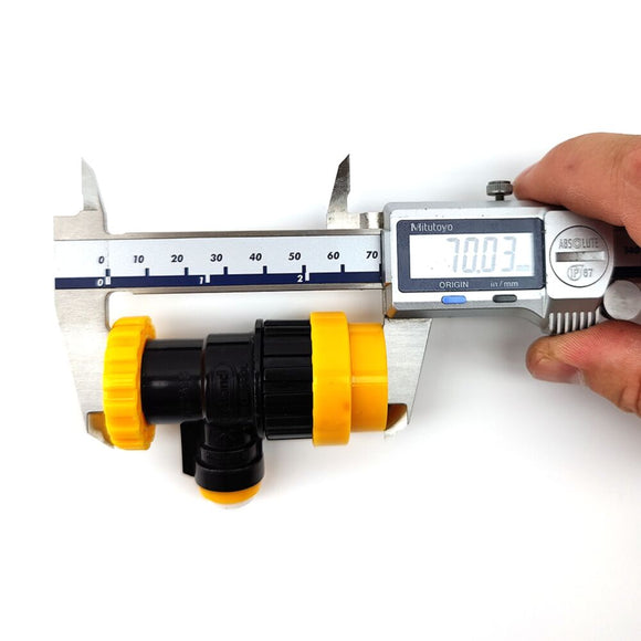 duotight | 8mm x Flow Control Ball Lock Disconnect (Liquid Black + Yellow) (POK)