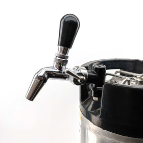 Ball Lock Disconnect (Black/Liquid) - with Integrated Tap Shank and Collar - 0