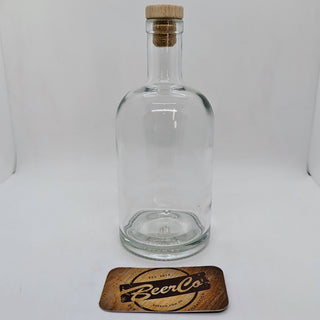 1 LITER FLINT GLASS CALIFORNIA SPIRITS BOTTLE BAR TOP - 18.5MM NECK INFO