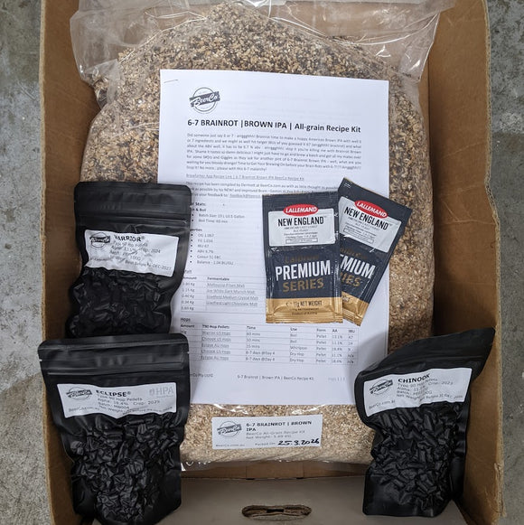 6-7 Brainrot | Brown IPA | BeerCo All Grain Brewers Recipe Kit