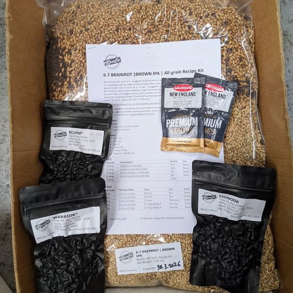 6-7 Brainrot | Brown IPA | BeerCo All Grain Brewers Recipe Kit