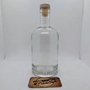 6 X 700mL Apollo Crystal Flint Glass Spirit Bottles with Beechwood Cork Stoppers-1