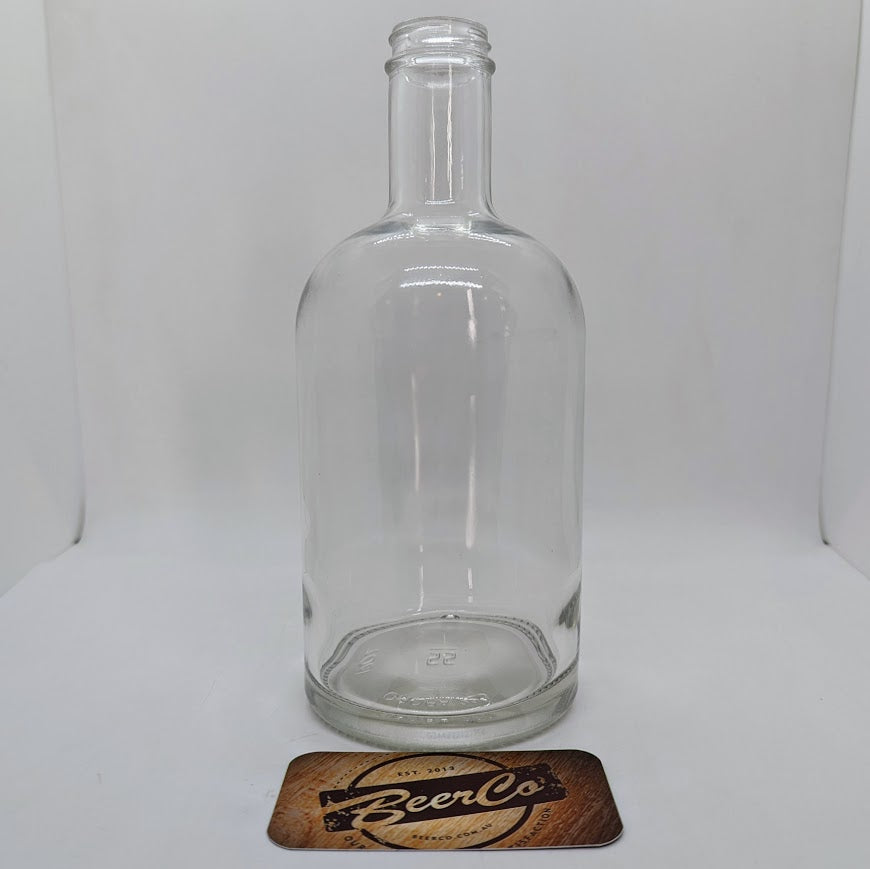 700mL Apollo Crystal Flint Glass Spirit Bottle with Thread Neck (Carton of 6) - 0