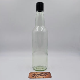 700ml Flint Glass Spirit Bottle 30mm Extra Deep ROTE Neck with Closures (Carton of 12)