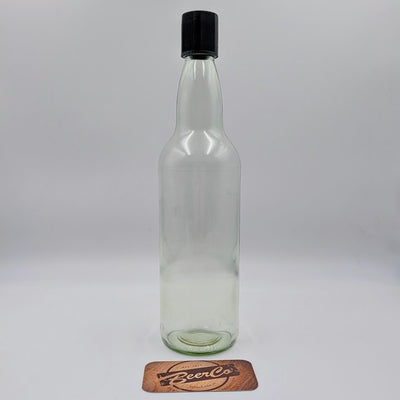 700ml Flint Glass Spirit Bottle 30mm Extra Deep ROTE Neck with Closures (Carton of 12)