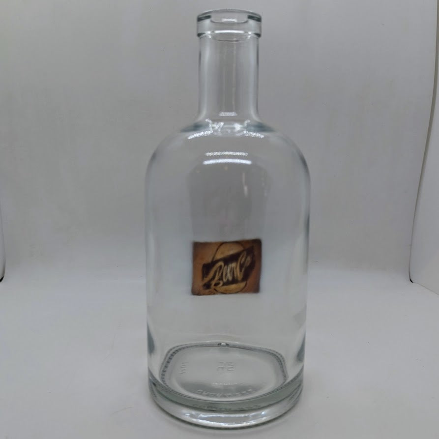 6 X 700mL Apollo Crystal Flint Glass Spirit Bottles with Cork Mouth (Carton)