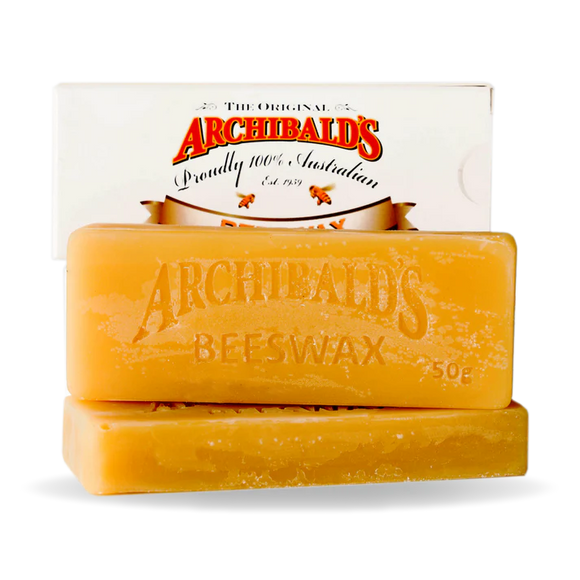 Archibald Honey | Filtered Beeswax | 50g Finger | 275g Block