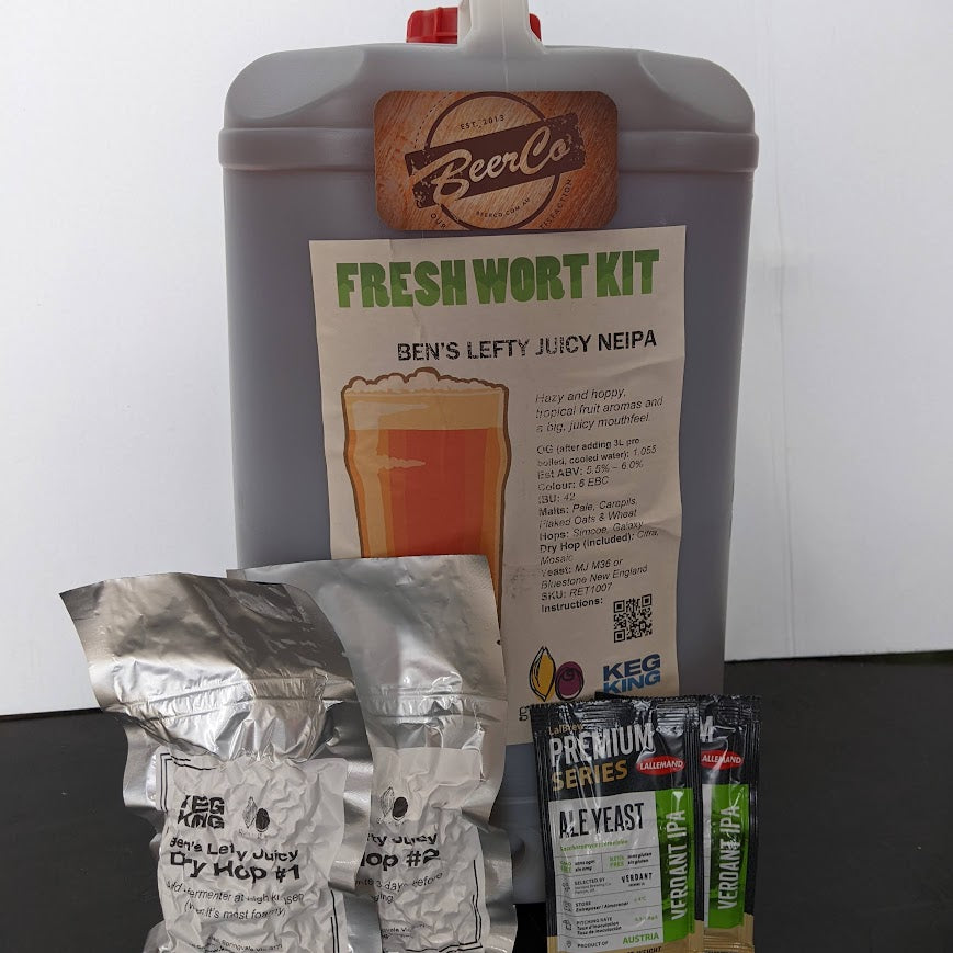 Ben's Lefty Juice | NEIPA | Artisan Ale | Fresh Wort Kit Bundle