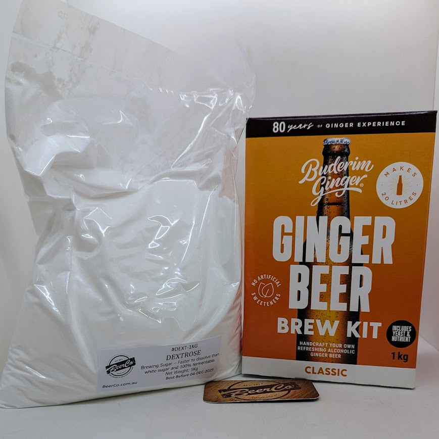 Buderim Ginger | Ginger Beer Brew Kit + Dextrose Combo