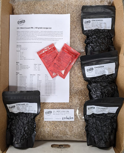 C4 | West Coast IPA | BeerCo All Grain Brewers Recipe Kit - 0