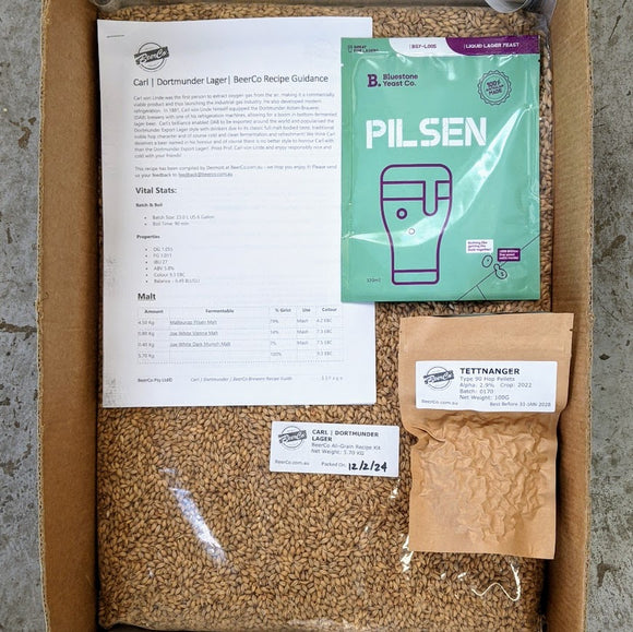 Carl | Dortmunder Lager | BeerCo All Grain Brewers Recipe Kit