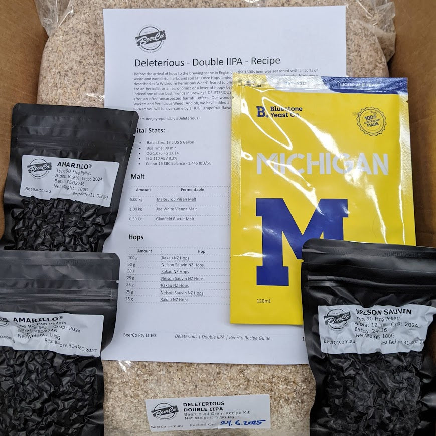 Deleterious | Double IIPA | BeerCo All Grain Brewers Recipe Kit