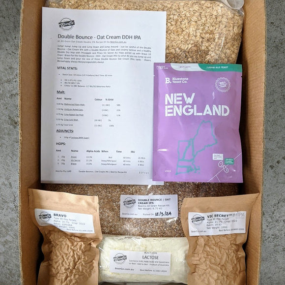 Double Bounce | Oat Cream DDH IPA | BeerCo All Grain Brewers Kit