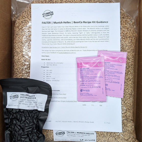 Falter | Munich Helles | BeerCo All Grain Brewers Recipe Kit