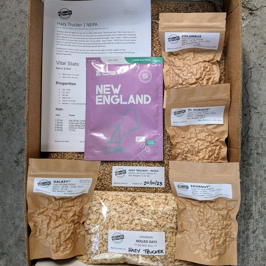 Hazy Trucker | NEIPA | BeerCo All Grain Brewers Recipe Kit