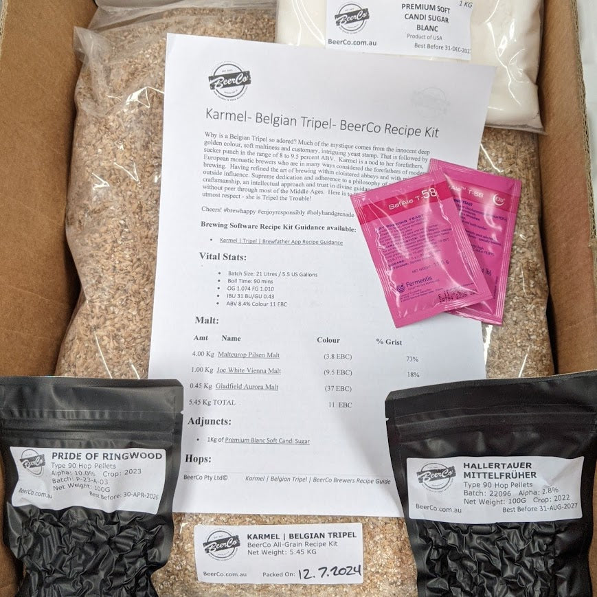 Karmel | Belgian Tripel | BeerCo All Grain Brewers Recipe Kit