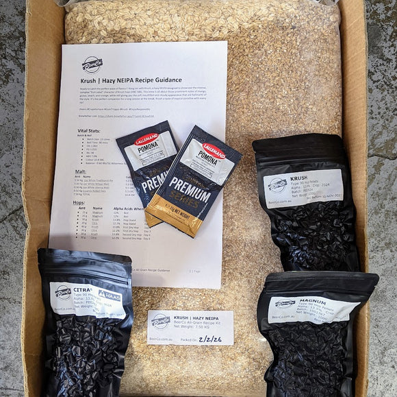 Krush | Hazy NEIPA | BeerCo All Grain Brewers Recipe Kit