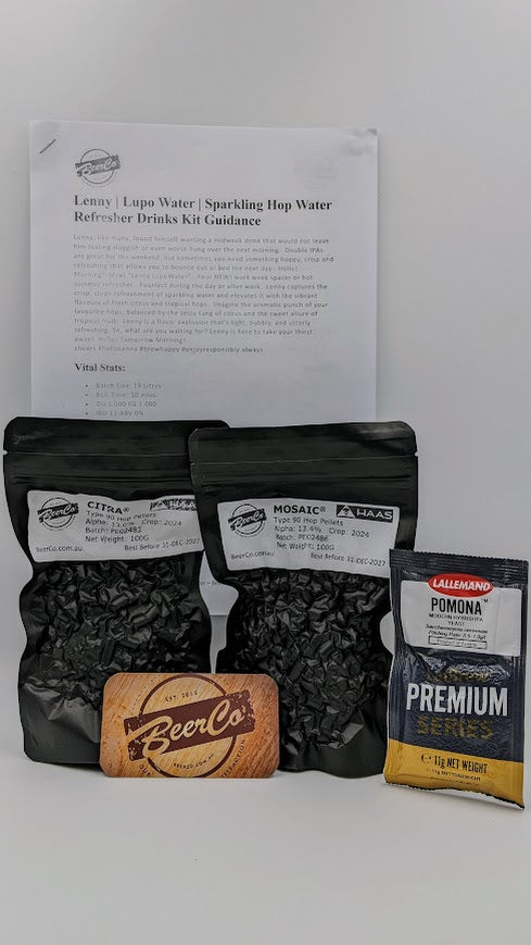 Lenny | LupoWater | Sparkling Hop Water Refresher Drinks Kit