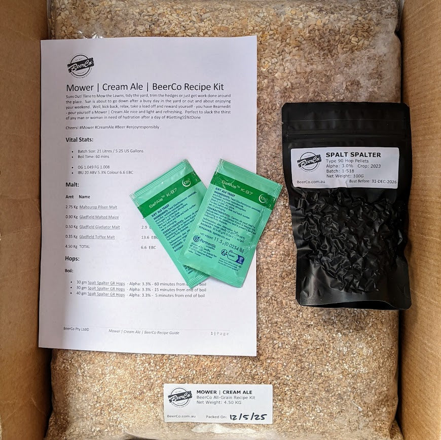 Mower | Cream Ale | BeerCo All Grain Recipe Kit - 0