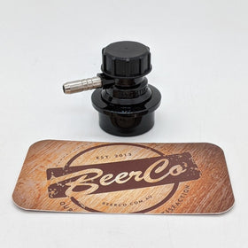 Low Profile Liquid Disconnect MFL (Black) | Barbed