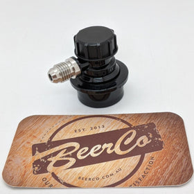 Low Profile Liquid Disconnect MFL (Black) | Threaded