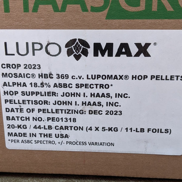 LUPOMAX® Mosaic® HBC 369 US Hops