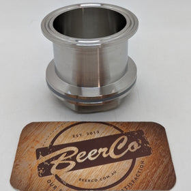 Bulkhead | 2 Inch Tri-Clover | Stainless Steel