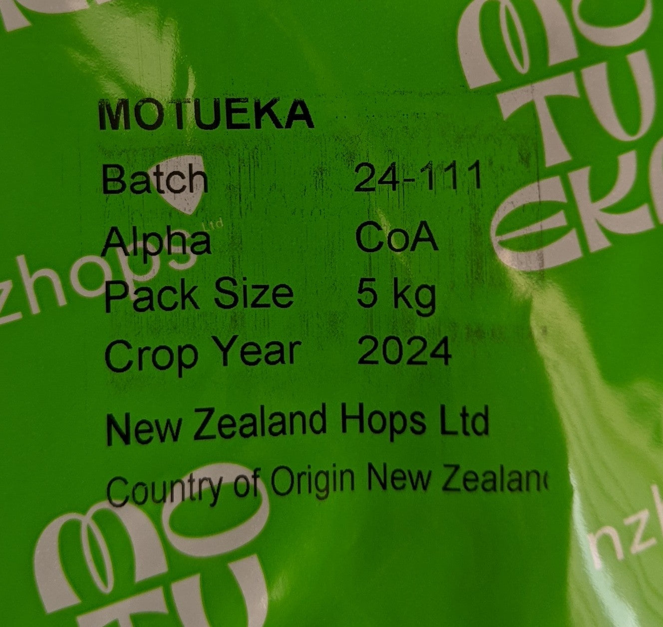 Motueka NZ Hops