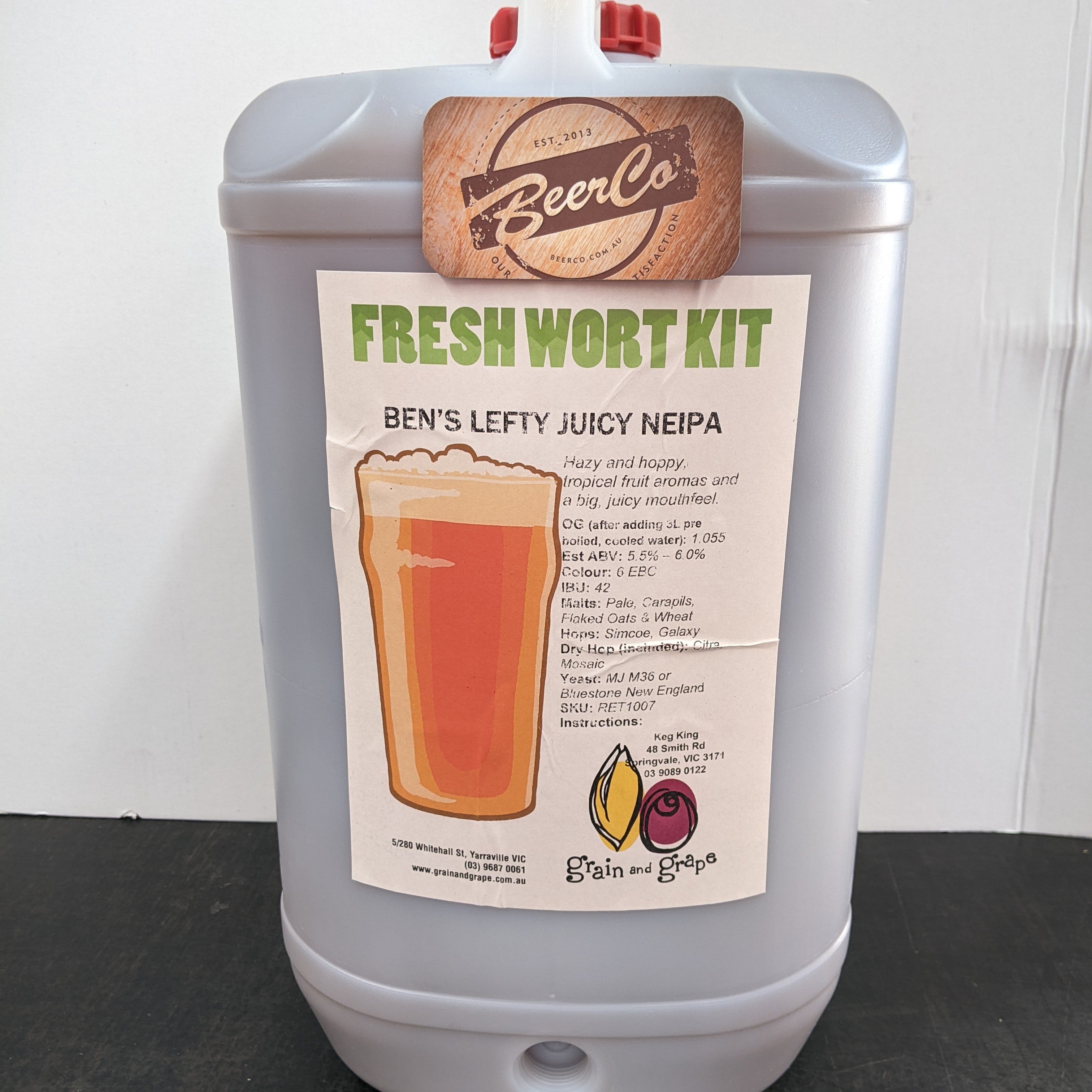 Ben's Lefty Juice | NEIPA | Artisan Ale | Fresh Wort Kit Only