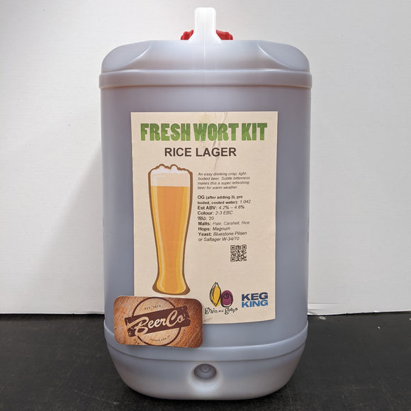 Rice Lager |  Artisan Ale | Fresh Wort Kit Only