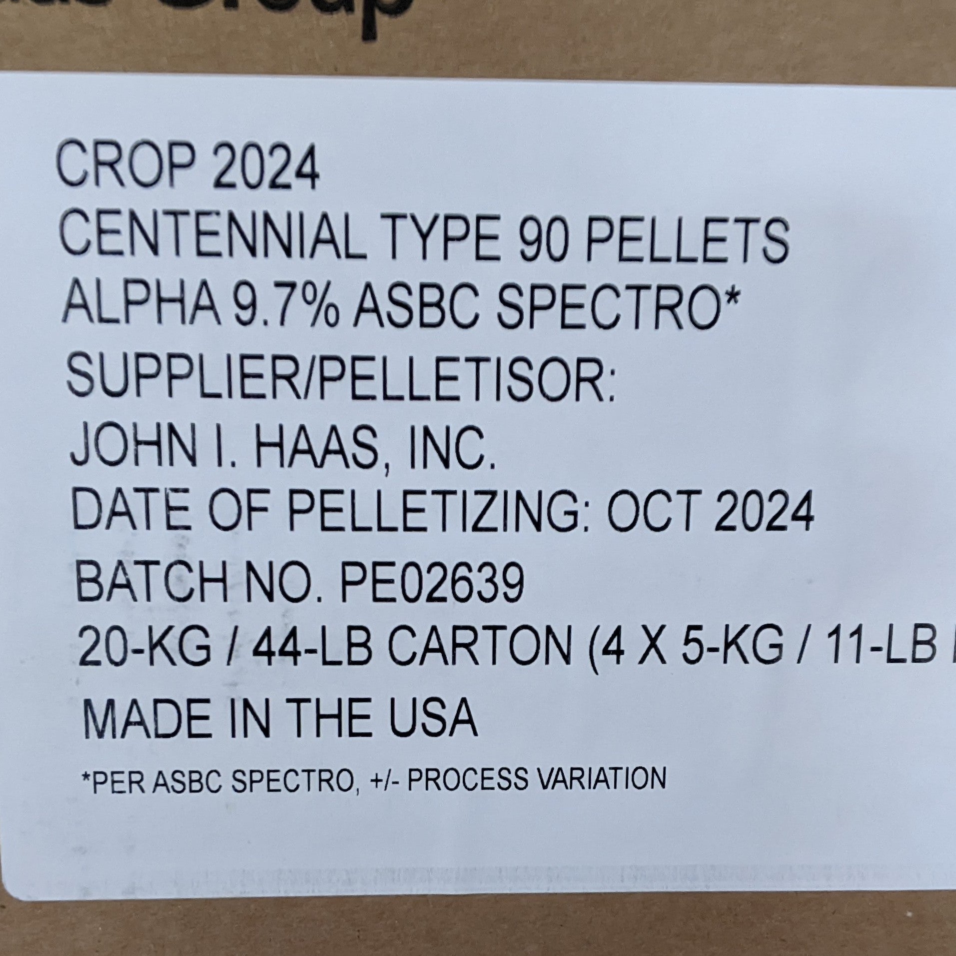 Centennial US Hops