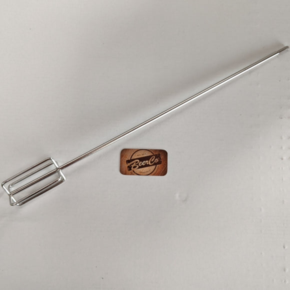 Stainless Steel | Drill Powered Mash Stirrer & Mixer | 1/4 Inch Hex Drive